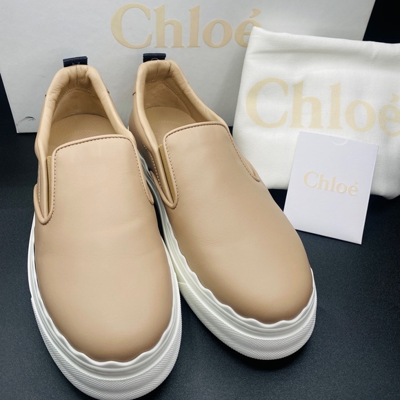 Chloe Women’s Lauren Slip-On Sneakers Size 7 NWB AUTHENTIC - Picture 2 of 10